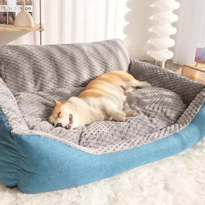 Hundebetten für große Hunde/Herbst und Winter, warmes Bett, Haustiermatte – extra große Größe für große Rassen/Echtbett, waschbar, Bezugbett/Sofa