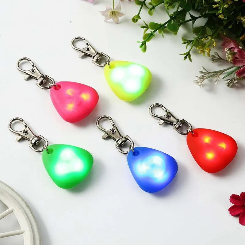 LED Haustier Anhänger Halsband wasserdichte Hunde halsband Licht für Outdoor Walking Sicherheit Silikon LED Hunde halsband Hunde marke Batterie enthalten