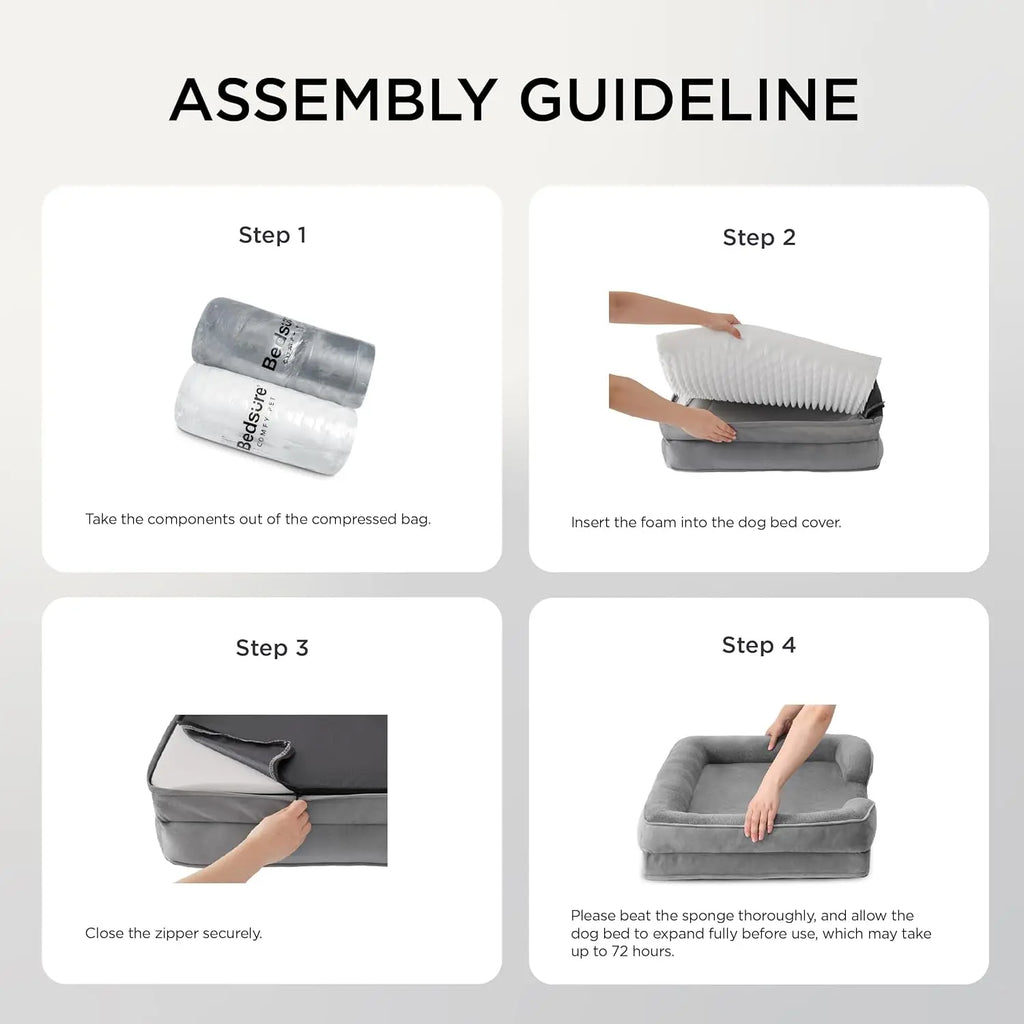 Orthopädisches Hunde- & Katzenbett „Balance“ – gelenkschonend & waschbar 🐾                                                         🌿