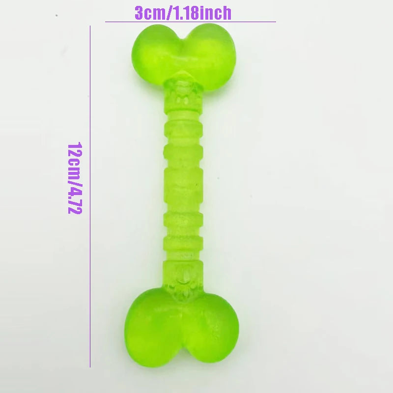 Hundespielzeug, interaktiv, bissfest, entlastet Langeweile, saubere Zähne, Gummiknochen, Gummiringe, geeignet für kleine Hunde