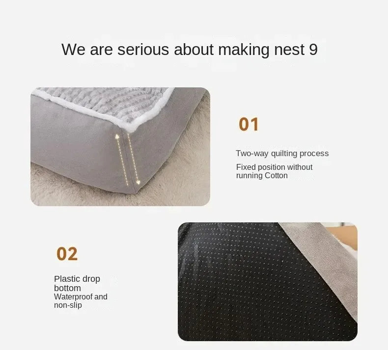 Hund Welpen kleine  mittlere & große Hunde Winter warm  Sofa-Form