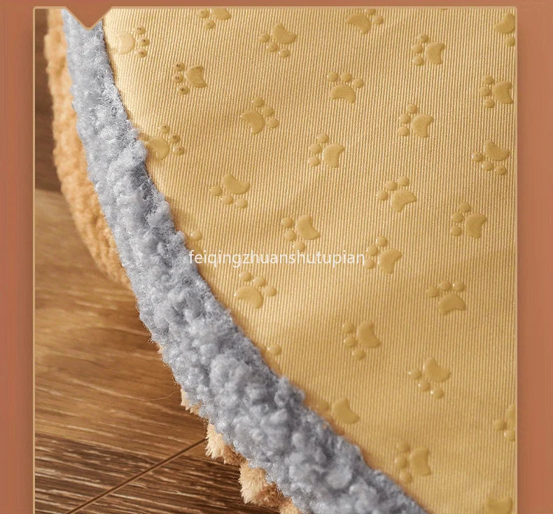 Rundes Katzenbett extra weich & flauschig – Kuschelbett für Katzen & kleine Hunde, waschbar, rutschfest