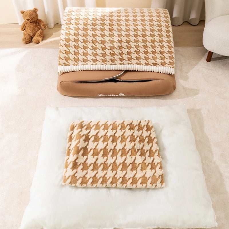 Hundehöhle XXL – Kuscheliges Winterbett für mittelgroße & große Hunde