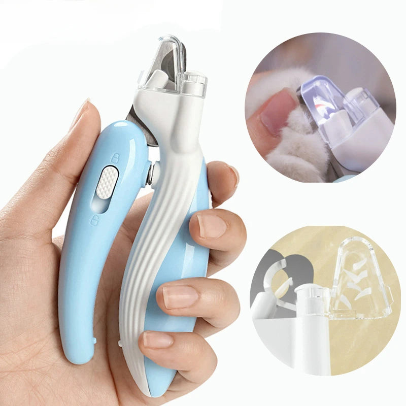 Professioneller Nagelknipser für Haustiere mit LED-Licht, Fellschere für Haustiere, für Hunde, Katzen, kleine Tiere, Pfotennageltrimmer, Heimtierbedarf