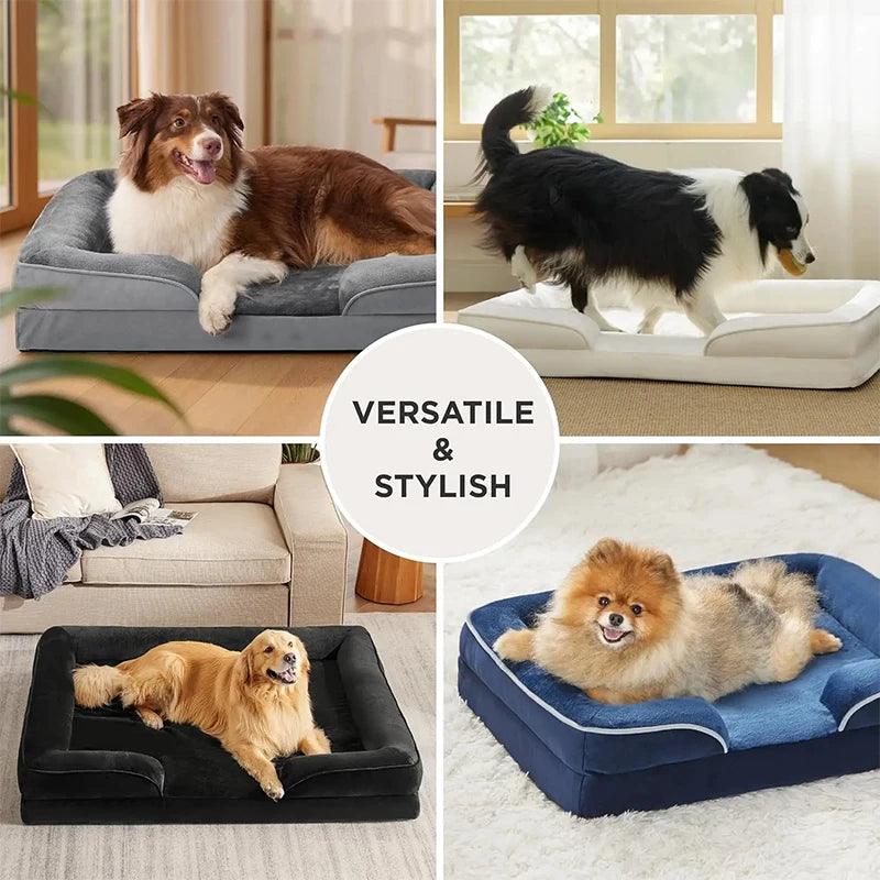 Orthopädisches Hunde- & Katzenbett „Balance“ – gelenkschonend & waschbar 🐾                                                         🌿