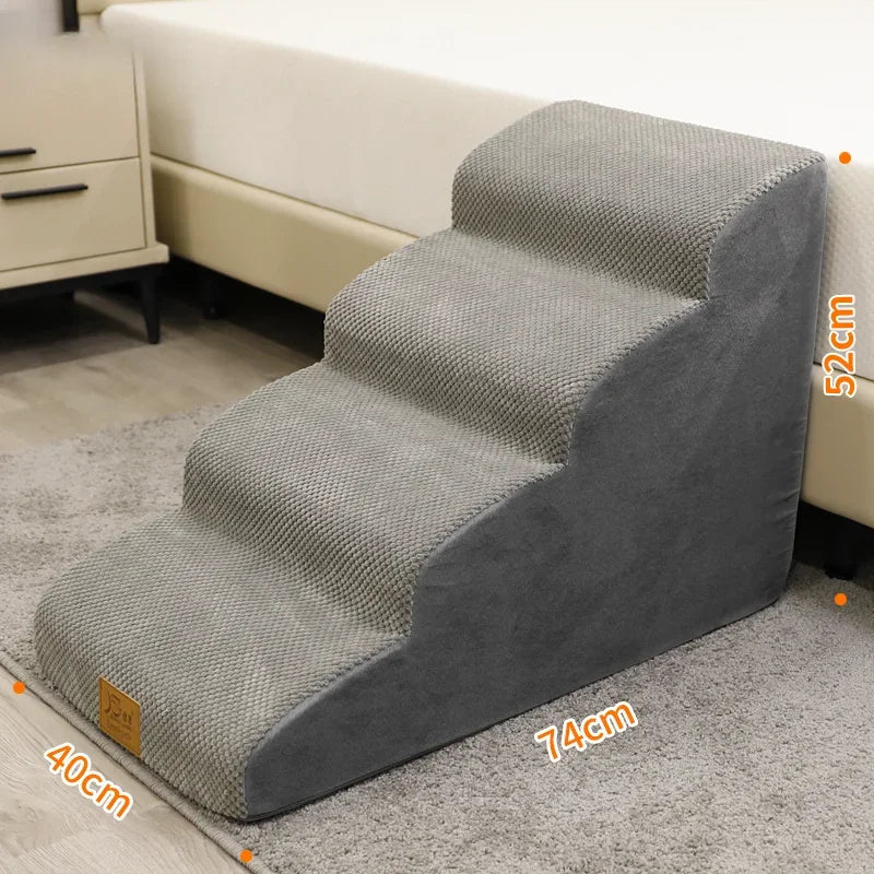 Orthopädische Hundetreppe fürs Bett & Sofa – rutschfest, gelenkschonend für kleine Hunde & Katzen