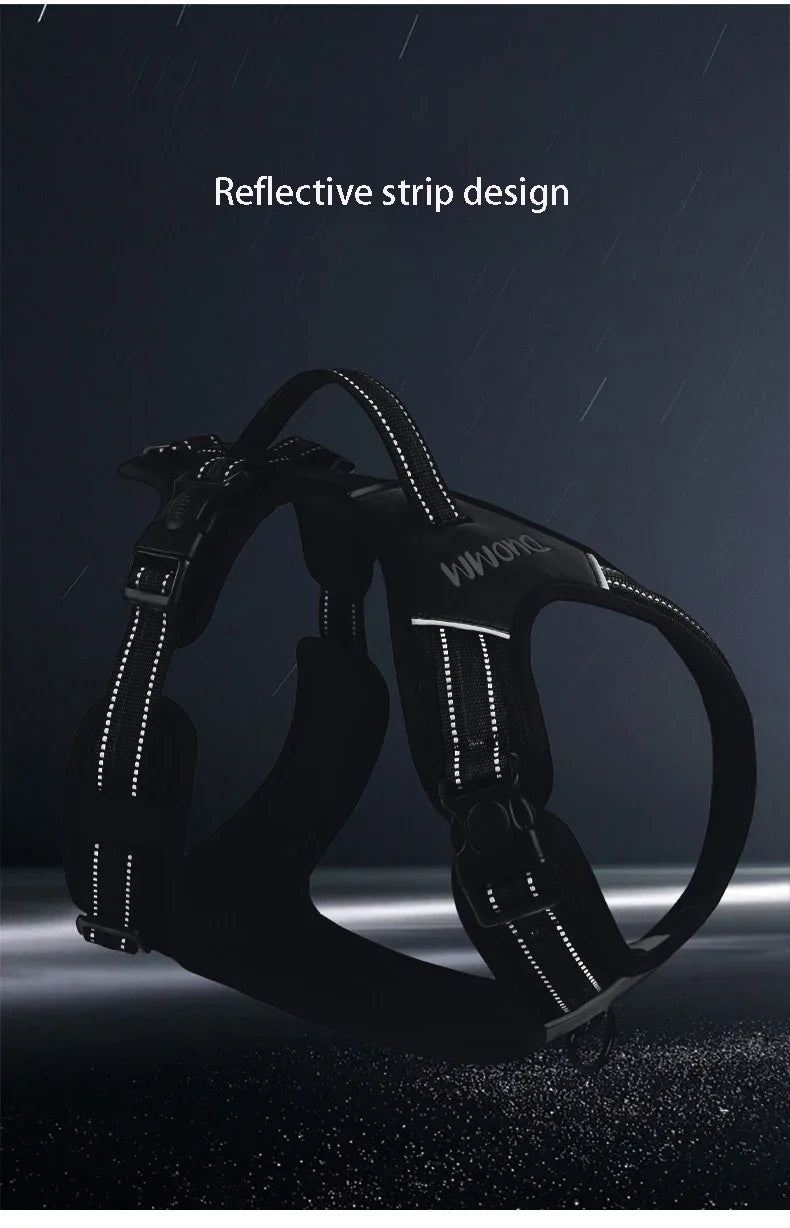 Hundegeschirr,weich gepolsterte Haustierweste mit Griff für kleine bis große Hunde