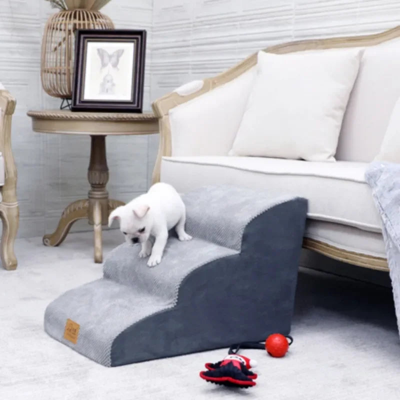 Orthopädische Hundetreppe fürs Bett & Sofa – rutschfest, gelenkschonend für kleine Hunde & Katzen