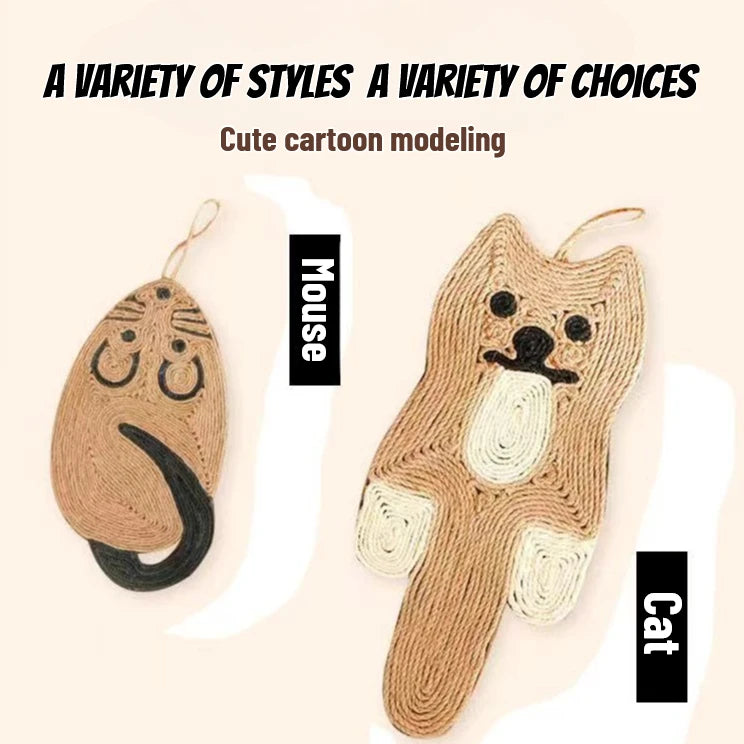 Sisal-Kratzmatte für Katzen – schützt Möbel & pflegt Krallen