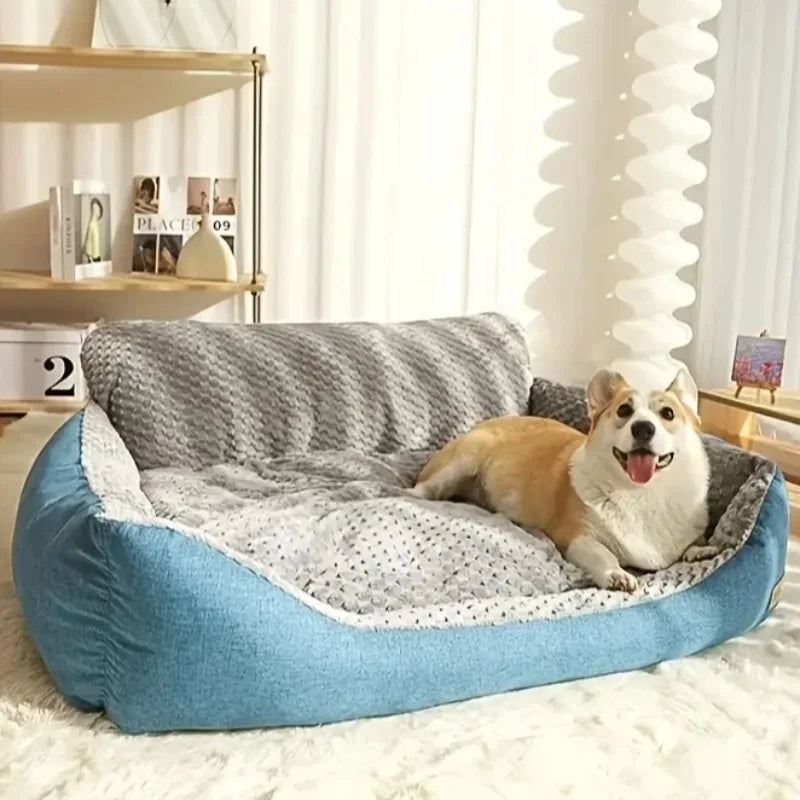 Hundebetten für große Hunde/Herbst und Winter, warmes Bett, Haustiermatte – extra große Größe für große Rassen/Echtbett, waschbar, Bezugbett/Sofa