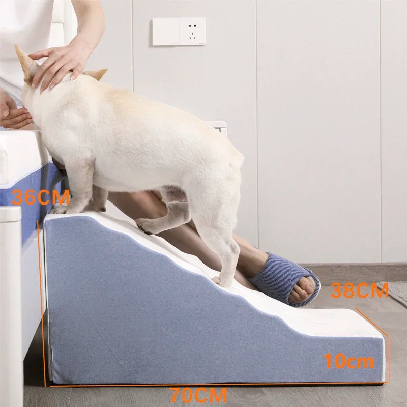 Orthopädische Hundetreppe fürs Bett & Sofa – rutschfest, gelenkschonend für kleine Hunde & Katzen