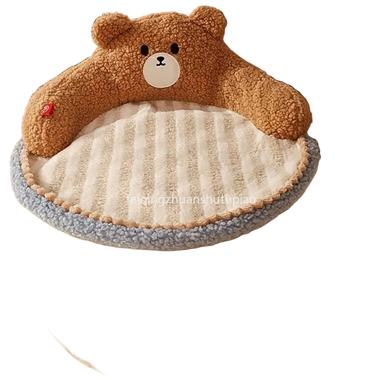 Rundes Katzenbett extra weich & flauschig – Kuschelbett für Katzen & kleine Hunde, waschbar, rutschfest