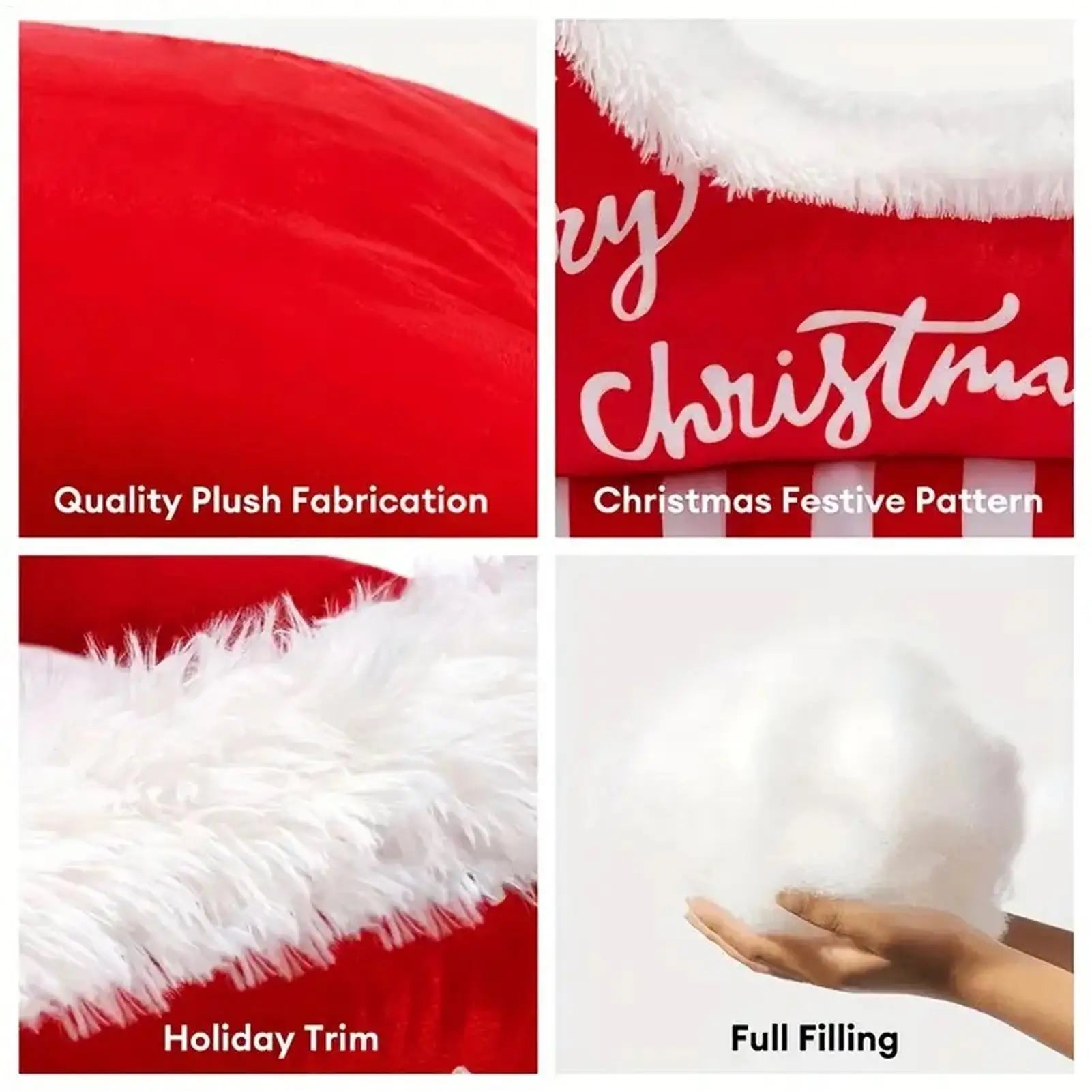 Rotes Hundebett, rutschfestes Kissen, warmes, waschbares Hundebett für Winter, Welpen, Tier, drinnen und draußen, Auto, Sofa, Kiste