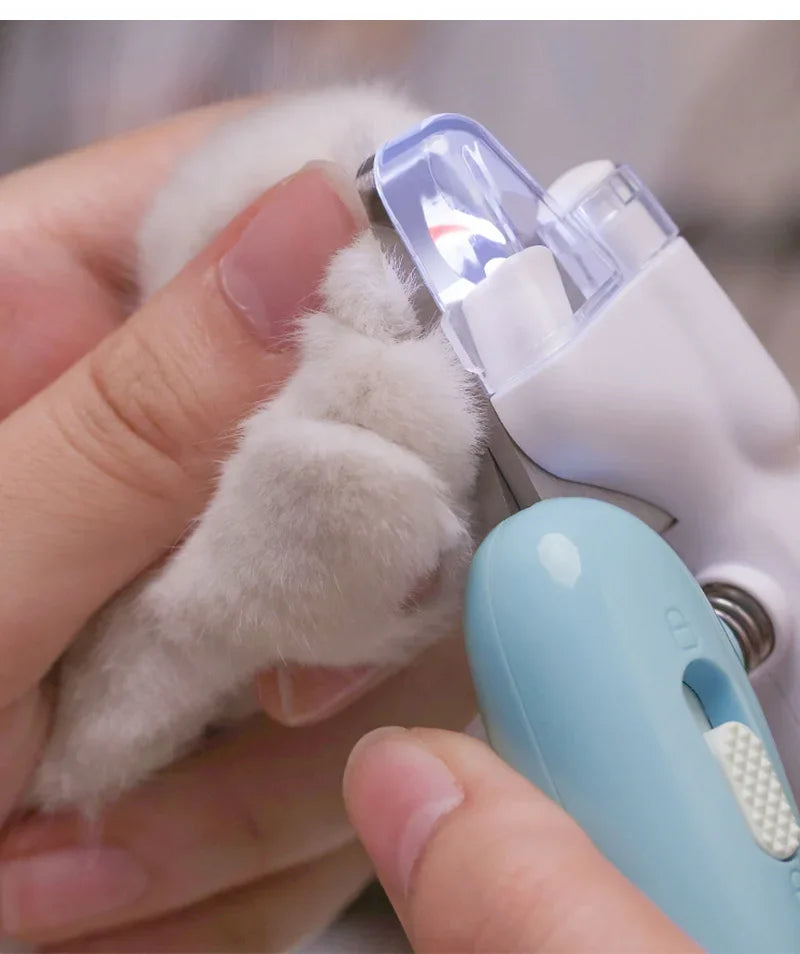Professioneller Nagelknipser für Haustiere mit LED-Licht, Fellschere für Haustiere, für Hunde, Katzen, kleine Tiere, Pfotennageltrimmer, Heimtierbedarf