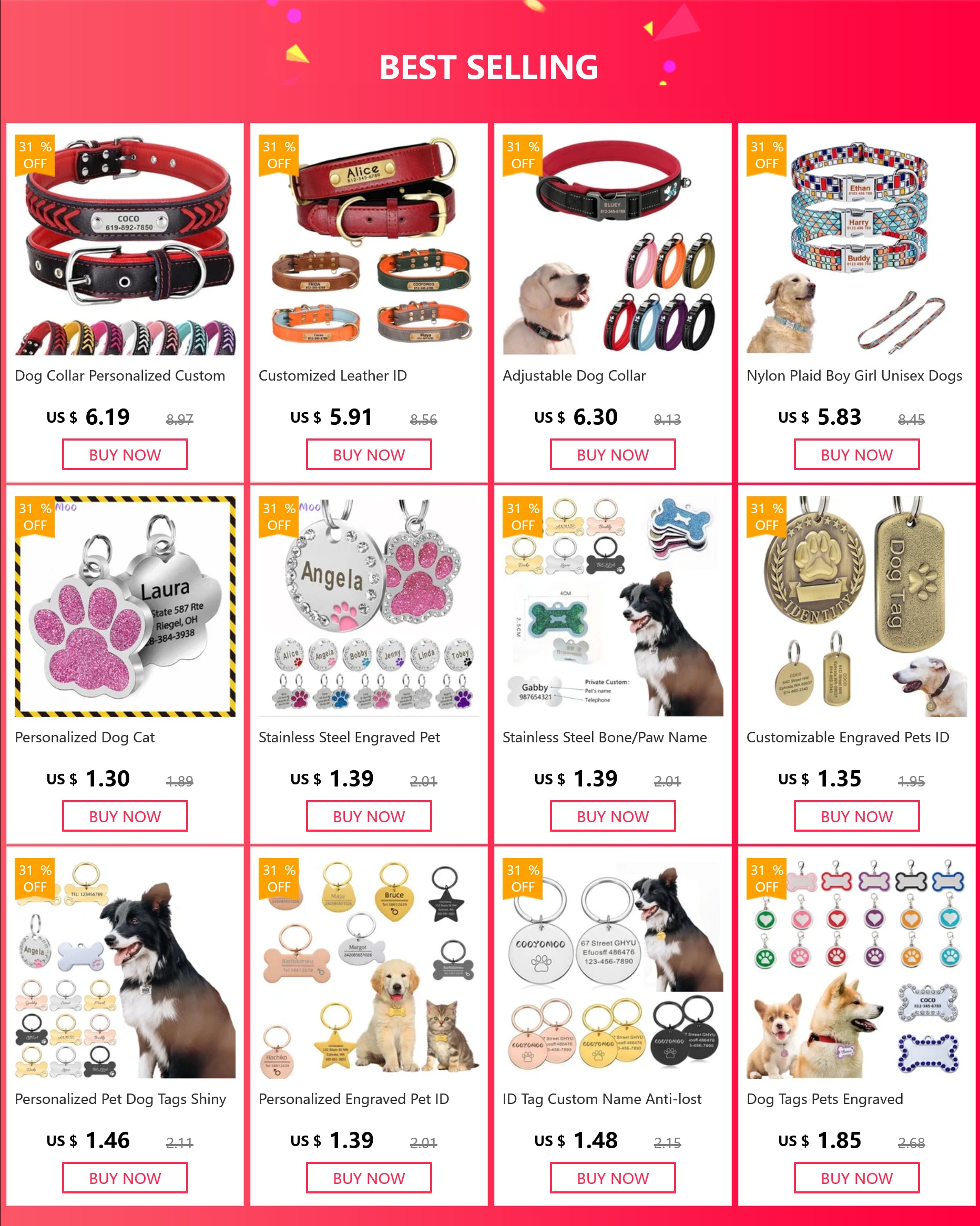 Neues LED-Leucht-Hundehalsband aus PVC, wasserdicht, für große, mittelgroße und kleine Hunde, USB-Licht, Nachtsicherheit, leuchtendes Haustierzubehör