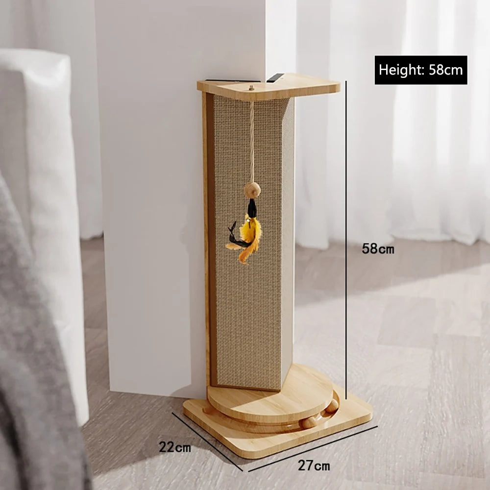 Stabiler Sisal-Kratzbaum für Katzen – schützt Möbel & fördert Bewegung